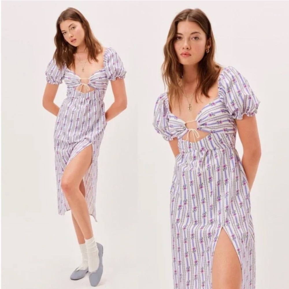 NWT For Love & Lemons Dahlia Midi Dress